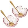 Gatuida Essential Oil Bowl Set with Spoons Flower Shaped Facial Bowls for Mask Mixing Small Salon Mixing Bowls for Spa Skincare and Home Use 2 Sets view 1