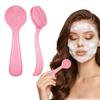2PCS Silicone Manual Facial Cleansing Brush,Skin Friendly Face Scrub Brush,Soft Face Brushes for Cleansing, Waterproof Exfoliating Facial Brushes for Blackheads Makeup Residues Removal (Pink x2) view 1