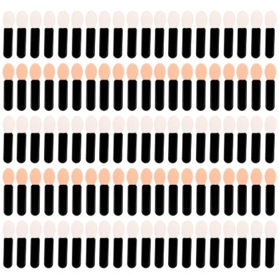 KINCHYGO, 100 Pack Disposable Eye Shadow Sponge Brushes Makeup Tools for Travel Daily Use