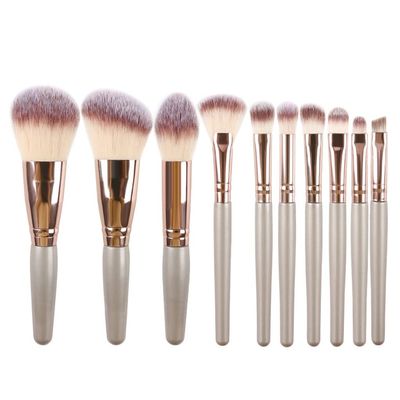 WERTGHJ 10 Mini Makeup Brushes Set Complete Blush and Eye Shadow Lip Beauty Tools