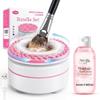 Electric Makeup Brush Cleaner Machine & Deep Cleaning Solution Set, Automatic Spinning Washer with 1.98 Fl.Oz Cruelty-Free Shampoo, Quickly Removes Residue, Ideal Gifts for Women, Makeup Lover view 1