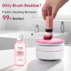 Electric Makeup Brush Cleaner Machine & Deep Cleaning Solution Set, Automatic Spinning Washer with 1.98 Fl.Oz Cruelty-Free Shampoo, Quickly Removes Residue, Ideal Gifts for Women, Makeup Lover view 3