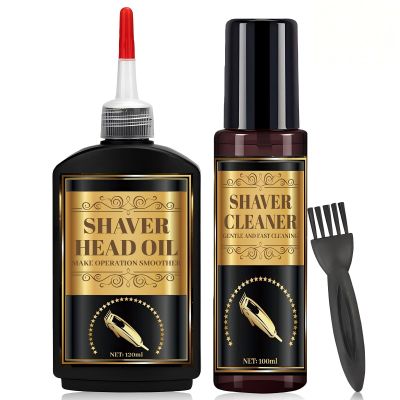 kuailaya Razor Cleaner, Shaver Oil,120ml Clipper Oil and 100ml Cleaner