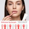 10PCS Silicone Lip Applicator with Caps,Lip Mask Applicator Reusable Lips Spatula for Makeup Applying Balm Lipstick Lips Gloss, Eyeshadow Brush for Applying Mask Oil view 3