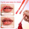 10PCS Silicone Lip Applicator with Caps,Lip Mask Applicator Reusable Lips Spatula for Makeup Applying Balm Lipstick Lips Gloss, Eyeshadow Brush for Applying Mask Oil view 4