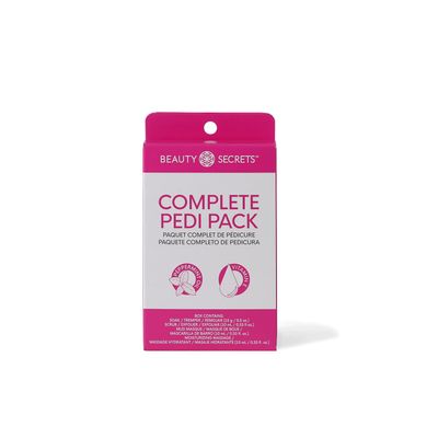 Beauty Secrets Complete Pedi Pack, Moisturizing mud masque