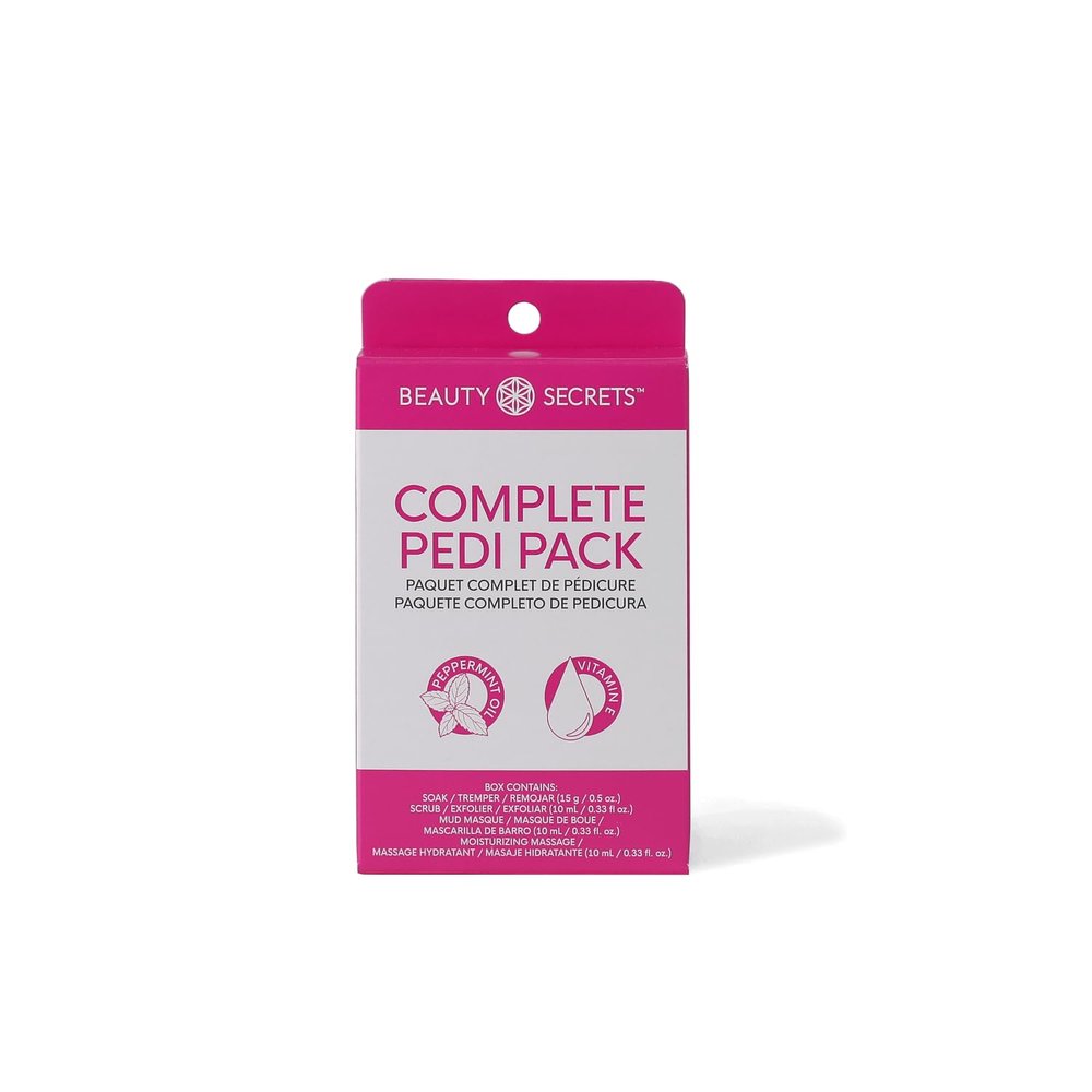 Beauty Secrets Complete Pedi Pack, Moisturizing mud masque