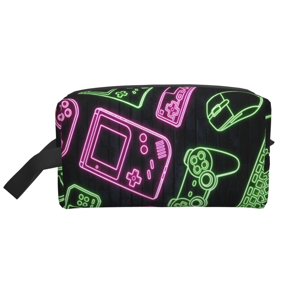Drdhnet Game Controller Makeup Bag Organizer Toiletry Bag Portable Storage Travel Cosmetic Bag With Zipper For Women