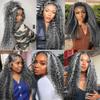 P1B/Grey Curly Human Hair Bundles Jerry Curly Bundles Human Hair 28 Inch Unprocessed Brazilian Virgin Weave Hair P1B/Gray Single Bundle 100 Gram Hair Extensions for Black Women view 3