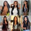 Aikebi Bundles Human Hair 16 16 16 Inch Straight Wave Natural Human Hair Bundles Total 300g 14A Unprocessed Brazilian Soft Quick Weave Soft Sewn In Hair for Black Women view 2