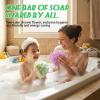 2 Pack Loofah Sponge Shower Loofahs - 50G Bath Sponges Mesh Balls with Pocket to Hold Soape - 2 Colors Exfoliator Wash Back Scrubber for Women & Men view 4