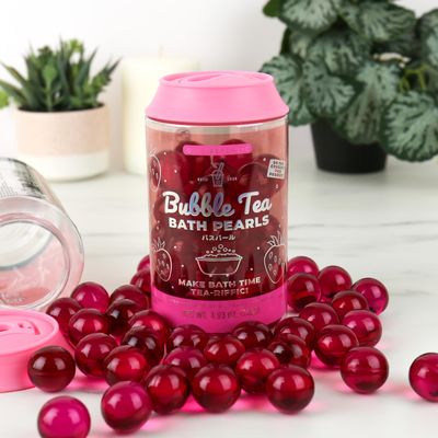 Gift Republic Bubble Tea Bath Pearls, Red