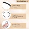 HJZHII 10 Pcs Plastic Headband, Black Non-Slip Headbands for Women Plastic Plain Thin Headbands with Teeth for Women Girls(8 mm) view 3