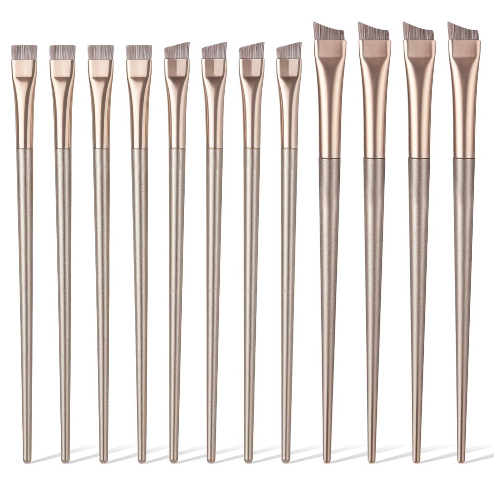 12Pcs Eyebrow Tint Brush Eyeliner Brushes Eye Brow Tinting Brush Thin