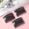 6 Pieces Hair Combs for Women Accessories, 14 Teeth Black Plastic French Side Comb, Decorative Hair Combs Clips for Women Girls Bridal Wedding Veil Fine Hairs view 3