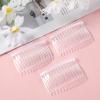 6 Pieces French Side Comb, 14 Teeth Clear Plastic Hair Side Combs, Decorative Hair Combs Clips for Women Girls Bridal Wedding Veil Fine Hairs view 3