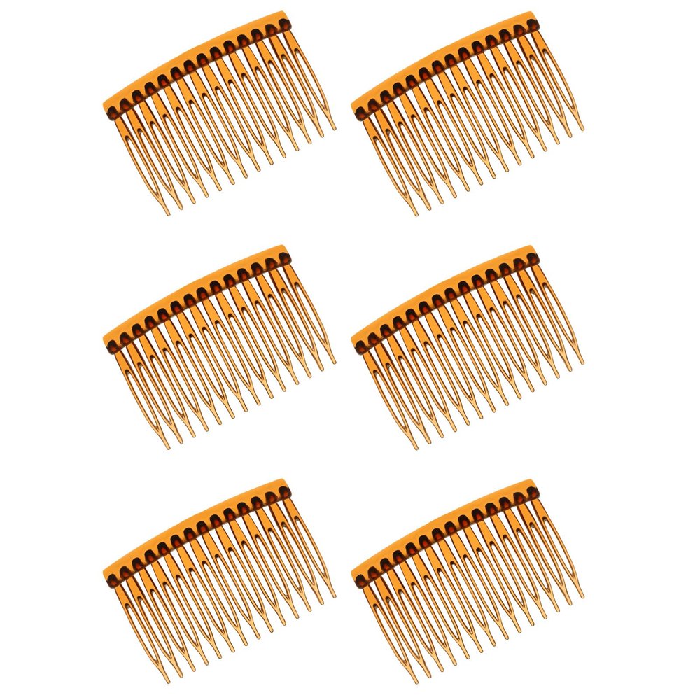 6 Pieces French Comb, 14 Teeth Hair Combs for Women Accessories, Decorative Hair Combs Clips for Women Girls Bridal Wedding Veil Fine Hairs
