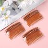 6 Pieces French Comb, 14 Teeth Hair Combs for Women Accessories, Decorative Hair Combs Clips for Women Girls Bridal Wedding Veil Fine Hairs view 3