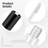 73 X 0.4 Inches Leak-Proof Design - 50 Pcs Clear Mini Lip Gloss Containers, 2 Ml Empty Coetic Sample Tubes with Black Cap, Portable Travel Size Lip Oil Vials with Soft Brush view 4