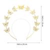 SHERCHPRY Butterfly Headband Bridal Hair Accessories for Women Wedding Crown Headpiece Elegant Hair Band for Brides and Bridesmaids view 2