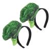 Ipetboom Vegetable Headbands for Women 2pcs Broccoli Cosplay Hair Accessories Face Washing Spa Holiday Headbands Halloween Party Hairbands view 1