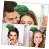 Ipetboom Vegetable Headbands for Women 2pcs Broccoli Cosplay Hair Accessories Face Washing Spa Holiday Headbands Halloween Party Hairbands view 3