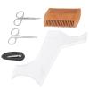 Yinhing Transparent Beard Shaping Template Comb and Scissors Set for Precise Beard Grooming Styling Trimming and Shaping for Mens Facial Hair Care and Maintenance view 4