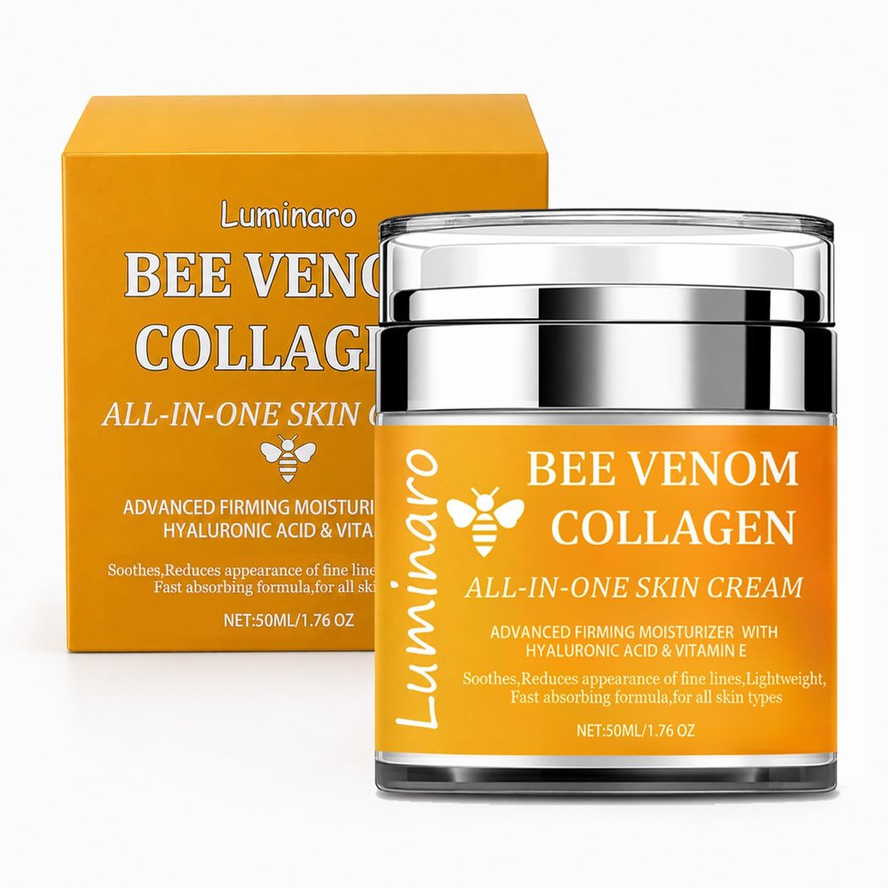 luminaro Bee Venom Cream,Instant Neck&Face Lift,Smooths Wrinkles