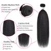 Yaki Straight Bundles Kinky Straight Bundles 24 26 28 30in 100% Unprocessed Brazilian Human Hair Weave Kinky straight Human Hair Natural Black view 2