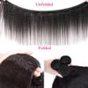 Yaki Straight Bundles Kinky Straight Bundles 24 26 28 30in 100% Unprocessed Brazilian Human Hair Weave Kinky straight Human Hair Natural Black view 3