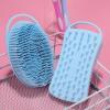 OSALADI 2pcs Silicone Shower Body Scrubber Bath Brush Set Oval Square Exfoliating Brushes with Hanging Loop for Men and Women Skin Cleansing in Shower view 4