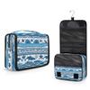 DJYQBFA Portable Travel Makeup Bag with Hanging Hook, Ocean Sea Whale Ethnic Toiletry Bag for Men Women Cosmetic Organizer Gym Shower Bathroom view 1