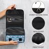 DJYQBFA Portable Travel Makeup Bag with Hanging Hook, Ocean Sea Whale Ethnic Toiletry Bag for Men Women Cosmetic Organizer Gym Shower Bathroom view 4
