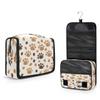 DJYQBFA Portable Travel Makeup Bag with Hanging Hook, Doodle Paw Print Toiletry Bag for Men Women Cosmetic Organizer Gym Shower Bathroom view 1