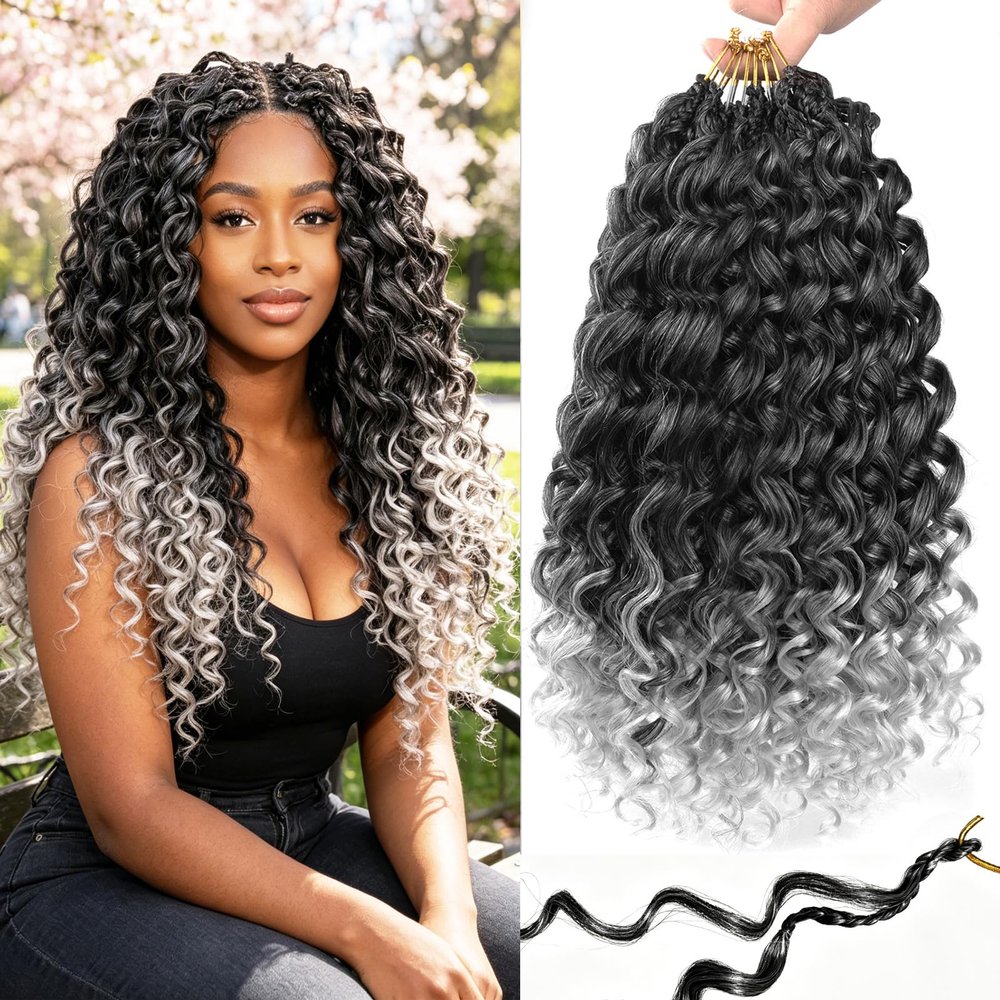 Pre Looped Gogo Curl Crochet Hair Synthetic Braiding Hair for Black Women