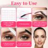 12 Pcs Eyebrow Stencils for Shaping, 12 Styles Reusable Eyebrow Template Kit with Elastic Band, Soft Plastic Brow Stencil Tools for Beginners & DIY Makeup (Clear) view 3