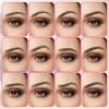 12 Pcs Eyebrow Stencils for Shaping, 12 Styles Reusable Eyebrow Template Kit with Elastic Band, Soft Plastic Brow Stencil Tools for Beginners & DIY Makeup (Clear) view 4