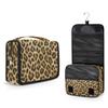 DJYQBFA Portable Travel Makeup Bag with Hanging Hook, Classic Leopard Print Toiletry Bag for Men Women Cosmetic Organizer Gym Shower Bathroom view 1