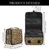 DJYQBFA Portable Travel Makeup Bag with Hanging Hook, Classic Leopard Print Toiletry Bag for Men Women Cosmetic Organizer Gym Shower Bathroom view 3