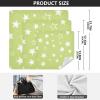 CuwrYet Self-Adhesive Magic Cloth Makeup Bag Travel Makeup Organizer Lazy Bag Cosmetic Pouch Travel Organizer For Travel Work Stars Lime Green view 2