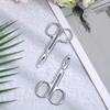 2 PCS Scissor Tweezers for Eyebrows, Metal Straight Tip Scissor Tweezers with Handles, Flat Plucker Tweezers Scissors for Remover Facial Hair and Eyebrow Care(Silver) view 4