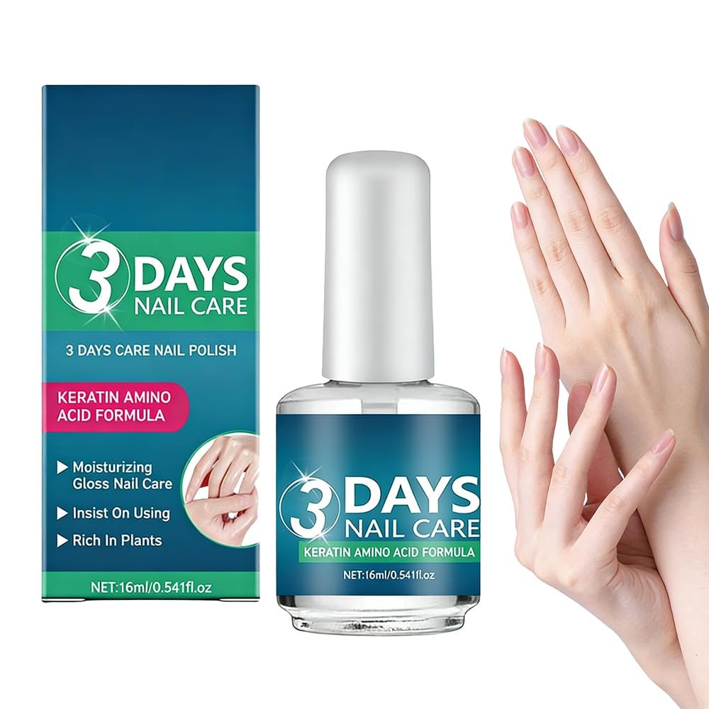 3 Days Nail Care Oil, 2026 New 3 Days Nail Care Oil with Keratin, Moisturizing Strengthening Nail Care Polish Oil for Dry, Weak, Fragile Nails (1 PCS)