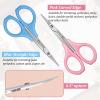 BOHUIZ 4Pcs Eyebrow Scissors, Curved Beauty Trimming Scissors for Eyebrow view 2