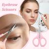 BOHUIZ 4Pcs Eyebrow Scissors, Curved Beauty Trimming Scissors for Eyebrow view 3