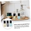SAFIGLE 6pcs 3ml Glass Roller Bottles Essential Oil Refillable Perfume Sample Vials Leakproof for Travel Aromatherapy Subpackaging Random Color view 3