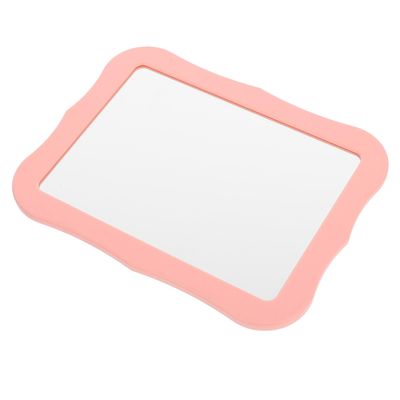 Cabilock Magnetic Storage Cabinet Mirror Small Makeup Mirror 5.3 X 6.9 Inch Rectangular Portable for Personal Locker Bathroom Office Cabinet Accessories Pink