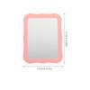 Cabilock Magnetic Storage Cabinet Mirror Small Makeup Mirror 5.3 X 6.9 Inch Rectangular Portable for Personal Locker Bathroom Office Cabinet Accessories Pink view 2