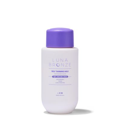 Luna Bronze Self Tanning Milk, Clear Buildable Sunless Tanner, 9.1 fl oz