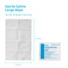 Sterile Saline Wipes, 576 Count, Individually Wrapped Saline Wipes for Eye Cleansing, Newborns, Kids & Piercing Aftercare, Gentle Skin & Wound Cleansing | Case Pack (24 Boxes) view 4