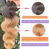 JYZ Hair Body Wave Mix 1B T27 Color Crochet Human Hair Pre-Separated Invisble Micro Loop Human Crochet Hair Extensions Seamless and Knotless Feather Crochet Human Hair 12" 200 Strands(4 Pack 240g) view 4
